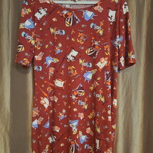 RARE 3XL Unicorn “Alice in Wonderland” Julia Dress by LuLaRoe